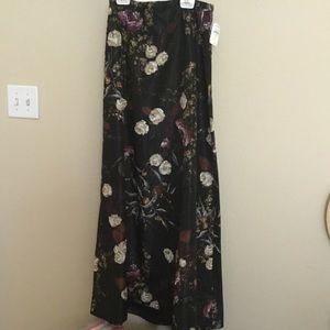 Vintage beaded floral formal skirt